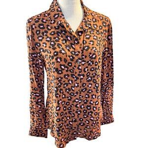 Sanctuary Leopard Print Top - Brown with Pink/Black